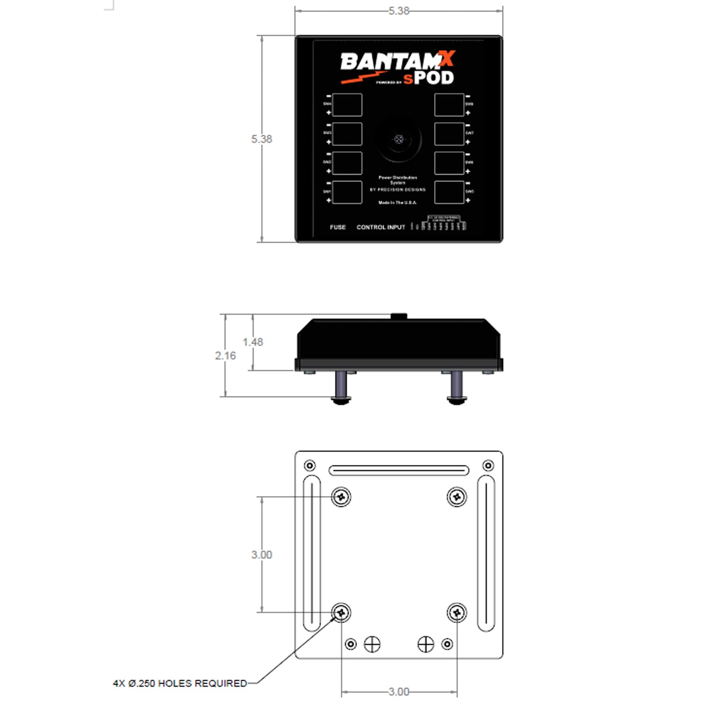 sPOD BantamX Touchscreen - Universal